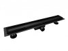 AQUALine - Odpływ liniowy posadzkowy czarny/black 2w1 pod płytkę 70cm L04BK
